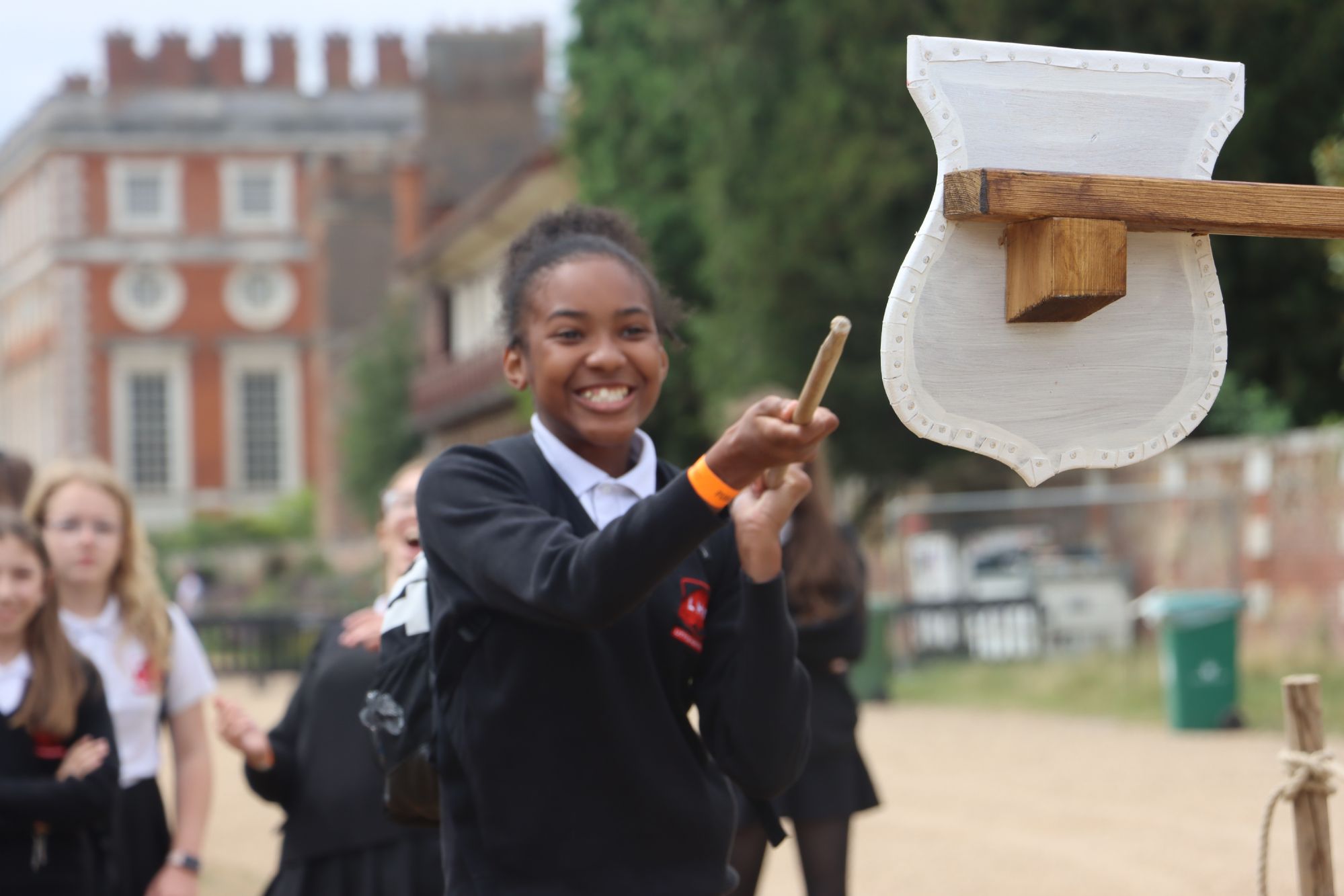 Year 7 Student tries jousting