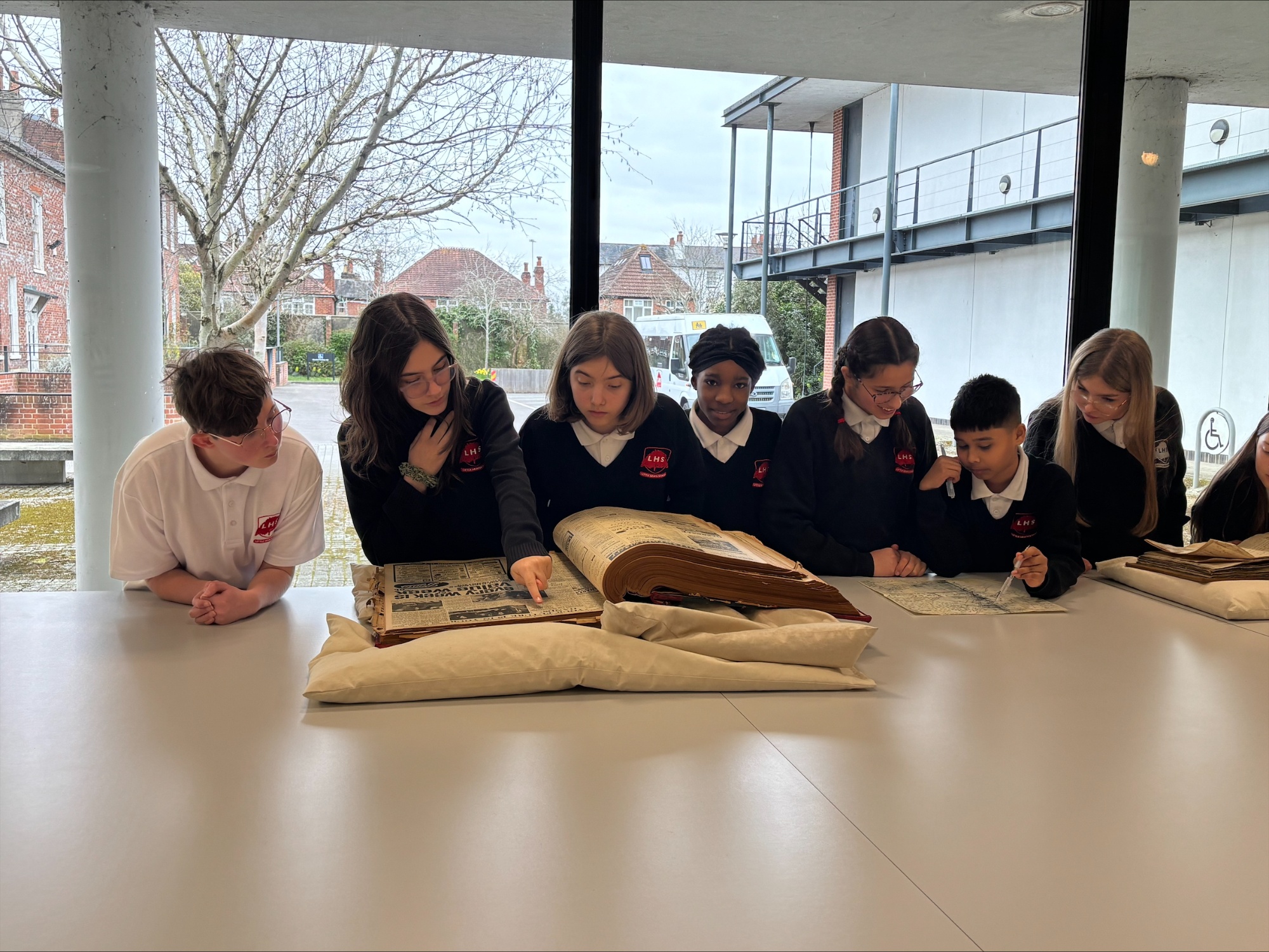 History students at the Archives