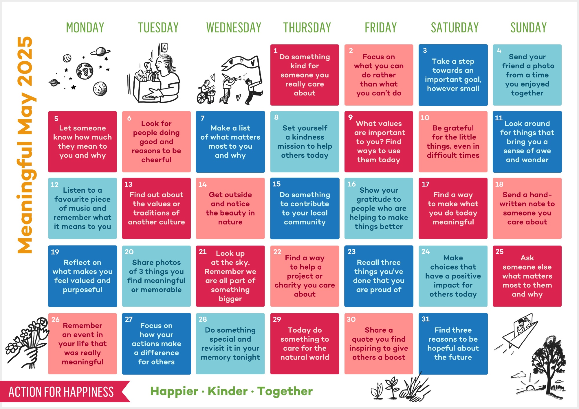 Meaningful May Calendar