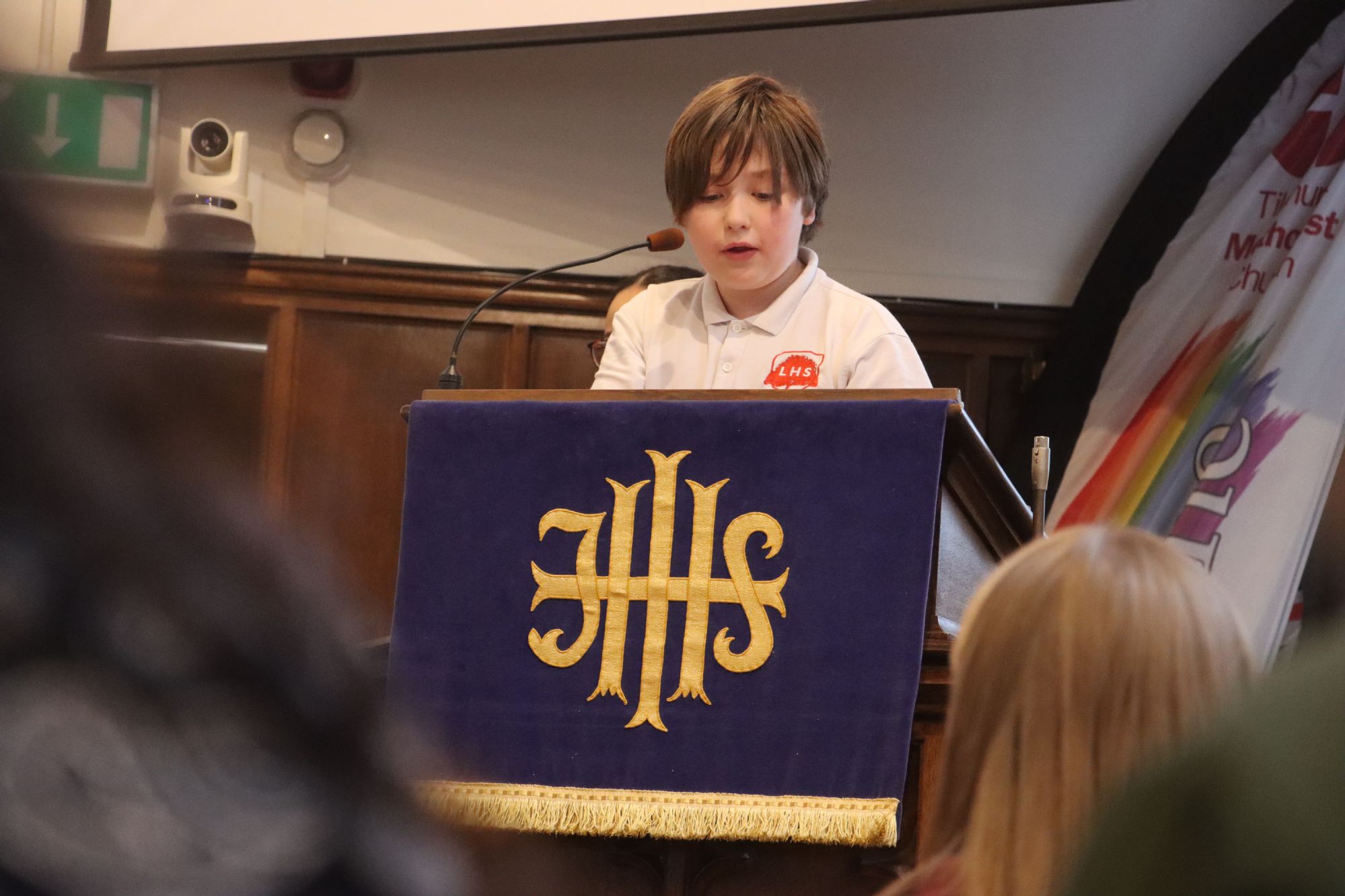 Christian Union Student doing a reading