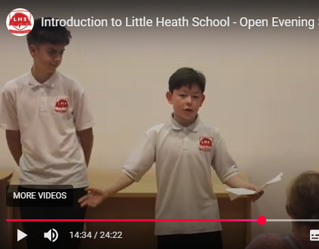 Year 8 students talking at Open Evening Year 8 students talking at Open Evening