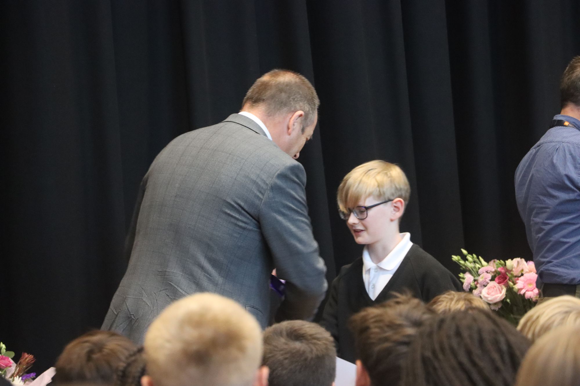 Student receives an award Student receives an award