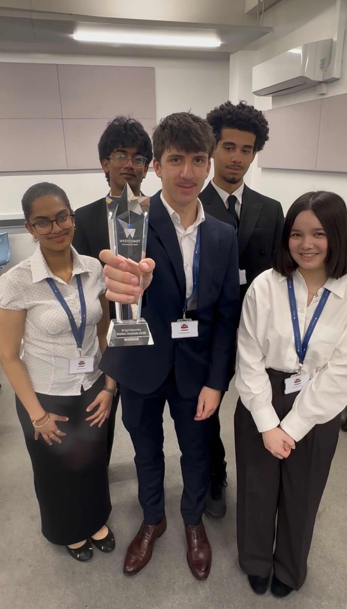 Team with the trophy