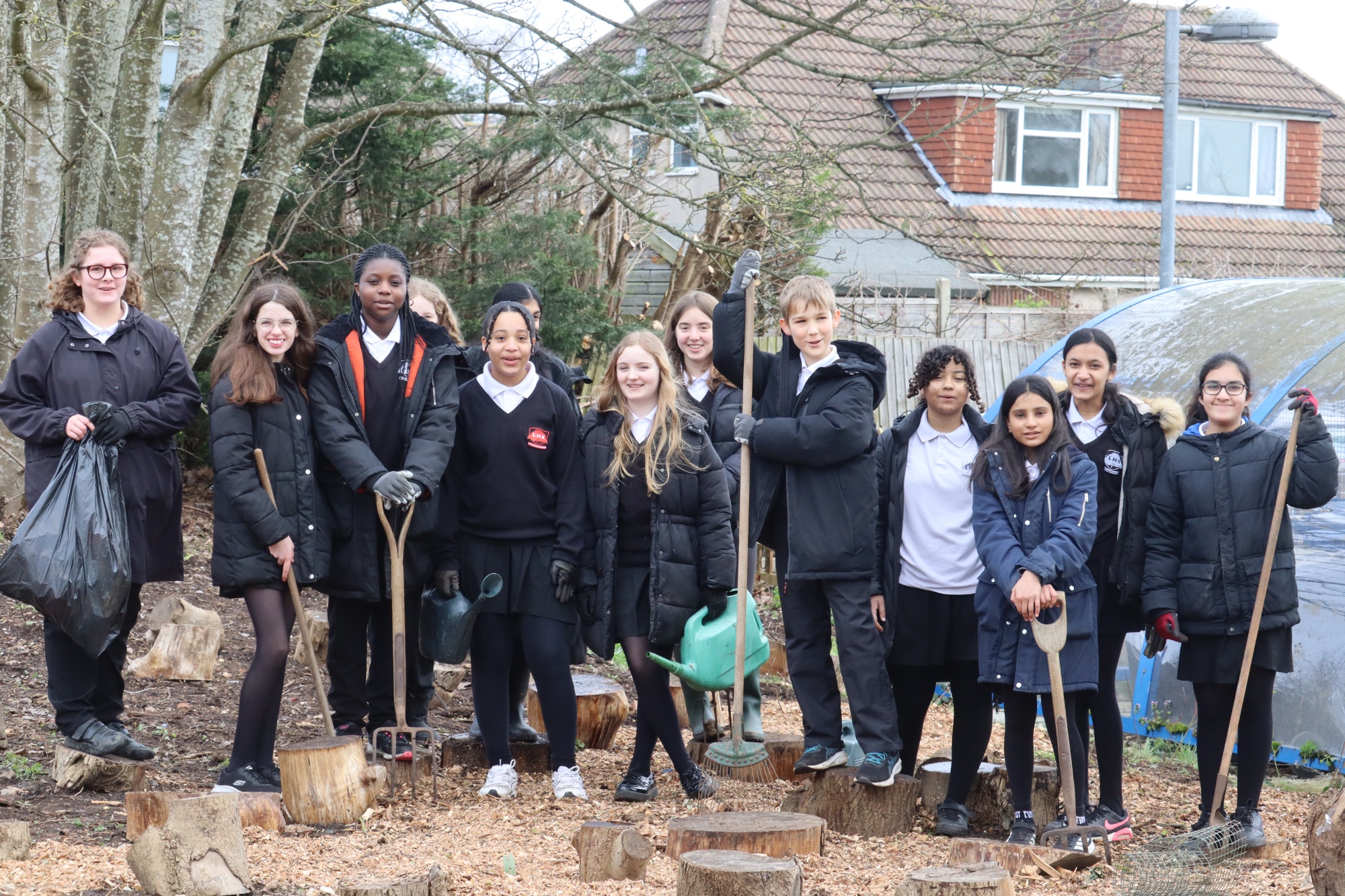 Eco-Committee planted a hedgerow