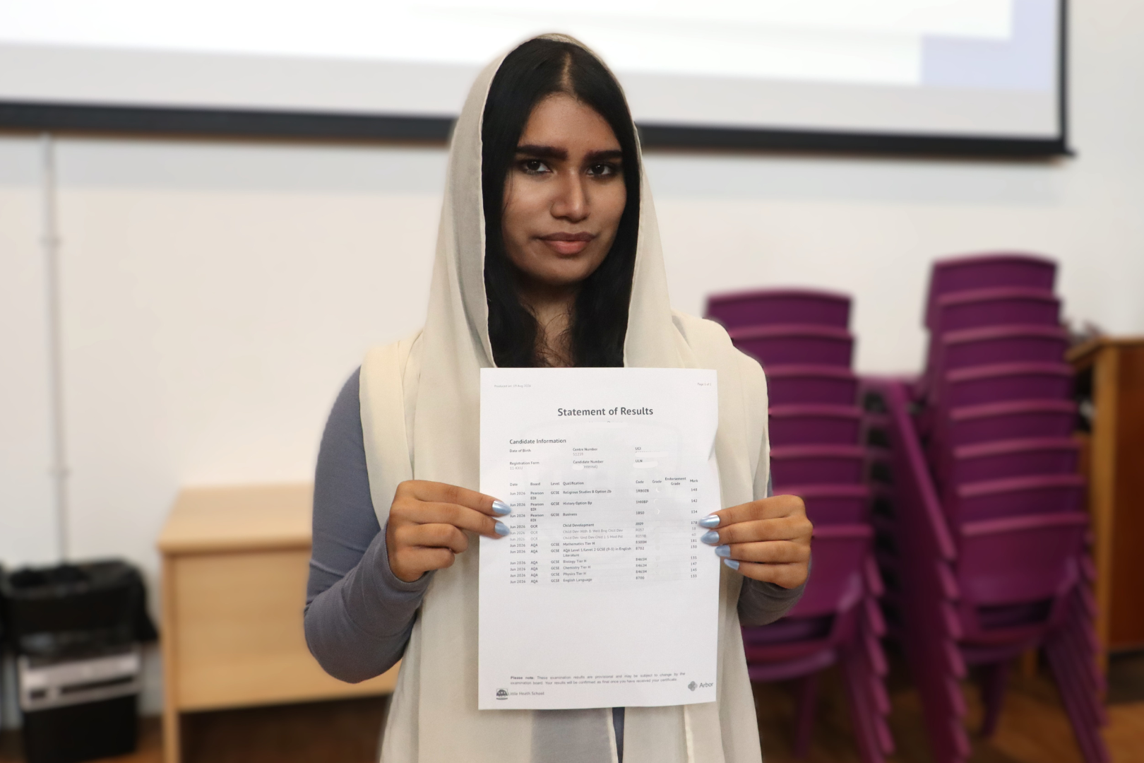 One of our top performing students