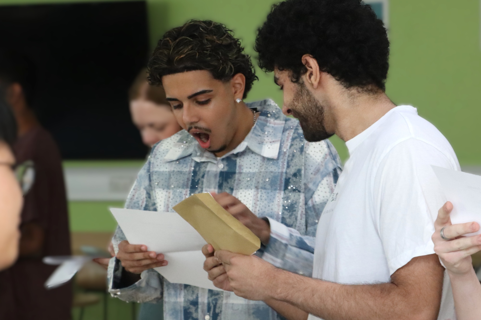 A level Students open their results