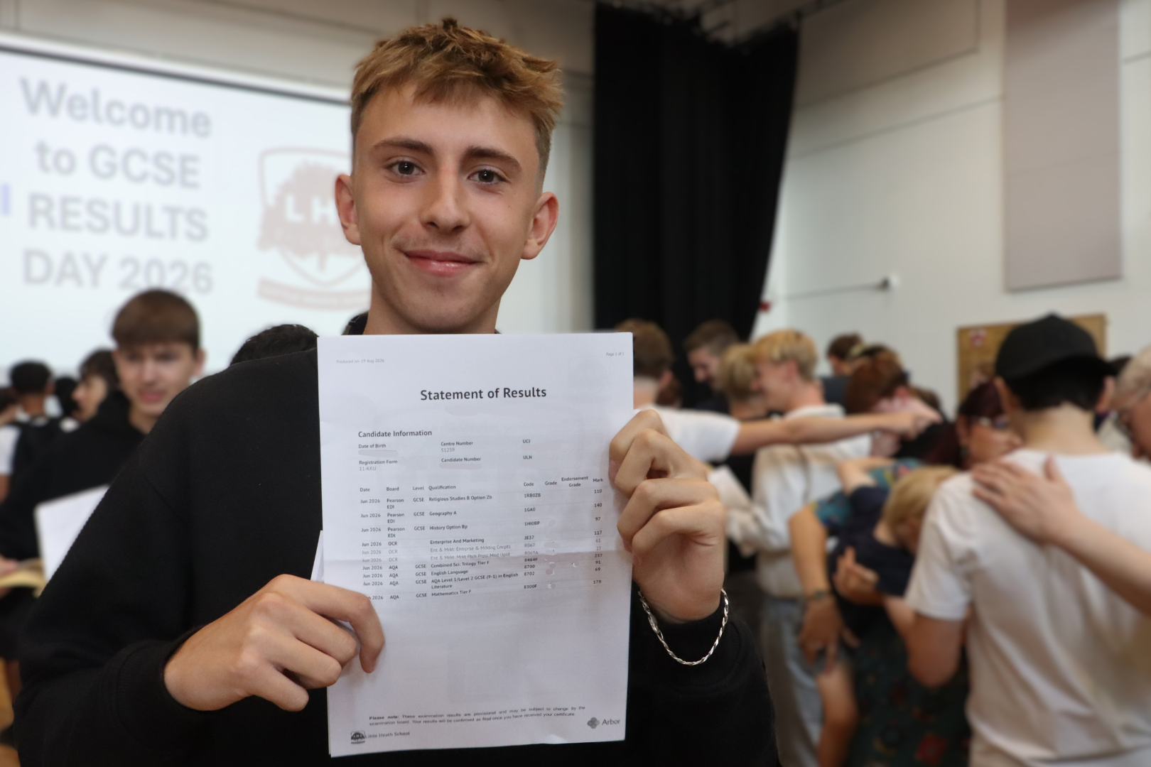 Y11 Student celebrates result success