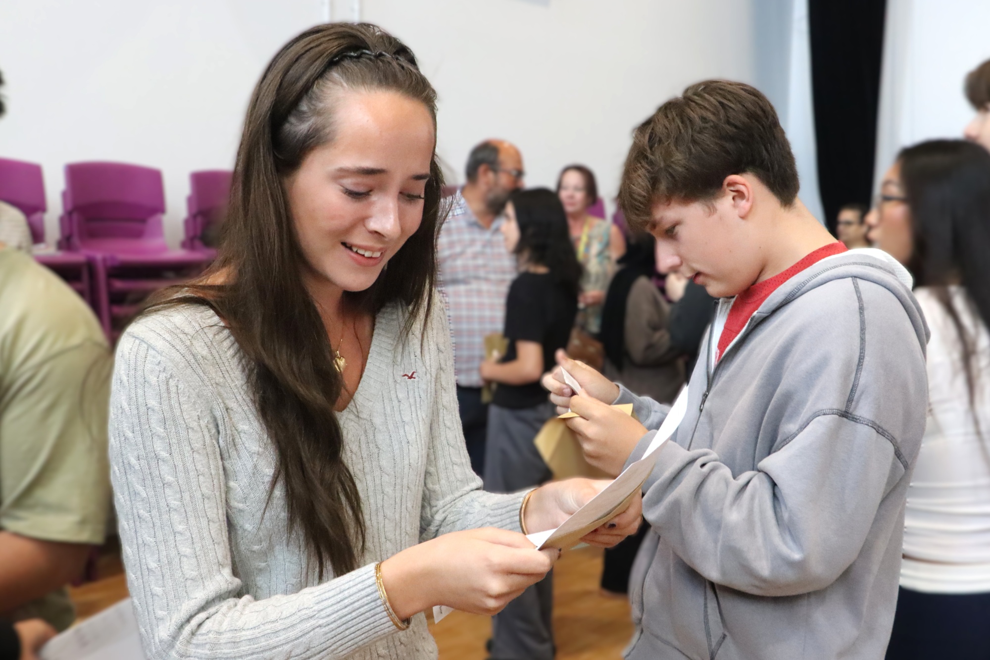 Year 11 students celebrate their exam successes