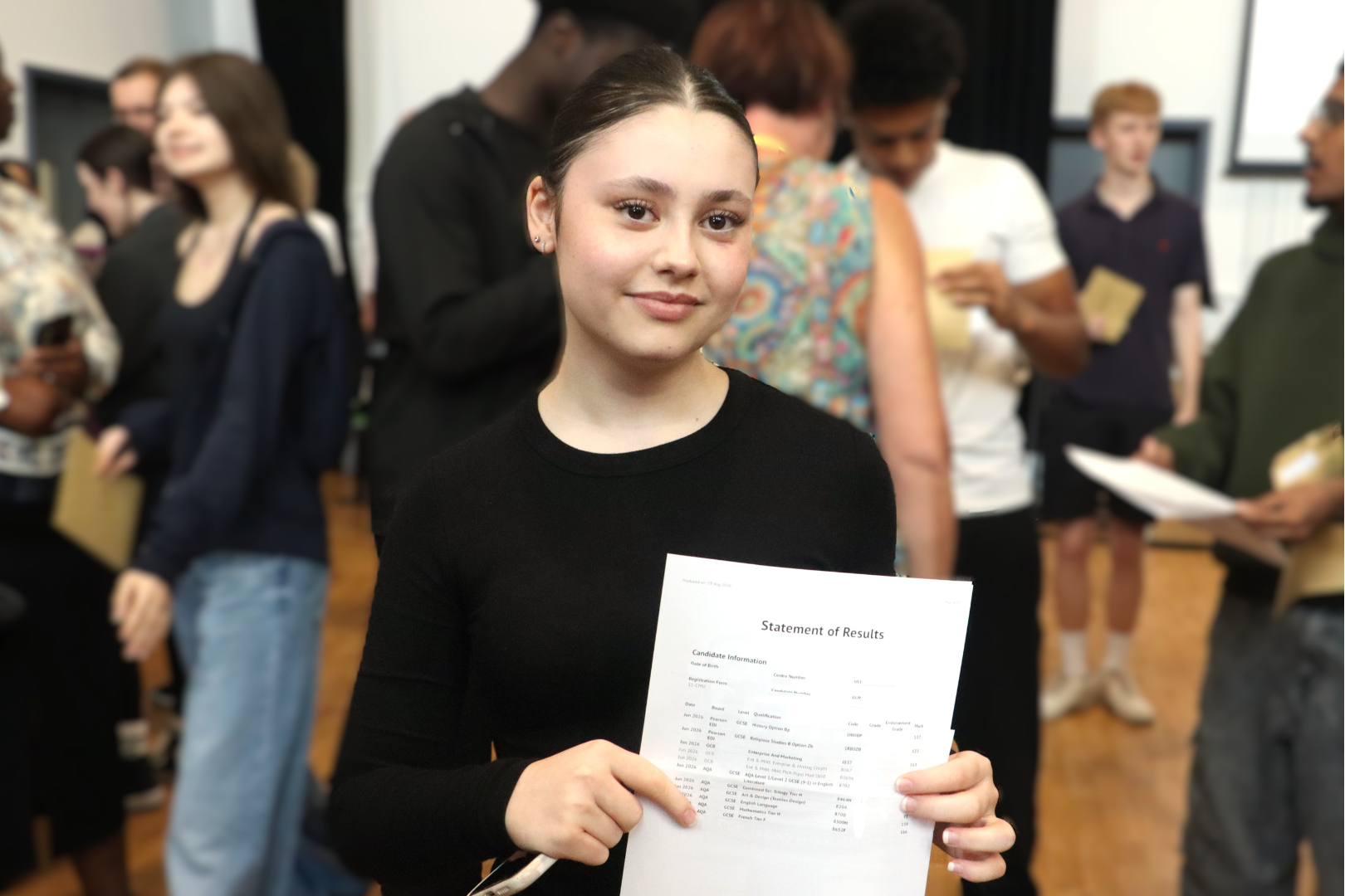 Y11 Student celebrates result success