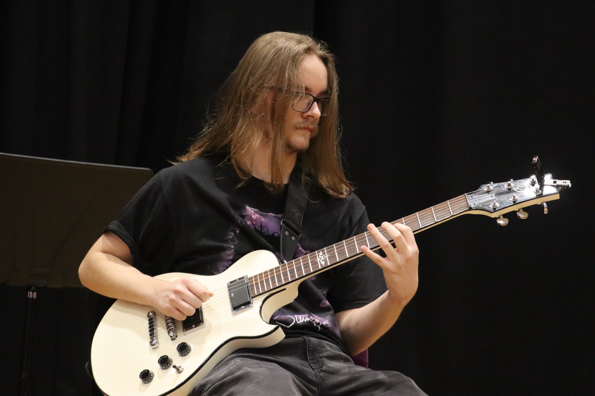 A level Musician performs on the guitar A level Musician performs on the guitar