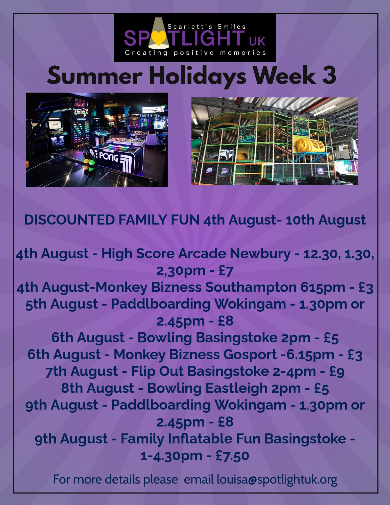 Spotlight UK Summer Holidays Week 3 Spotlight UK Summer Holidays Week 3