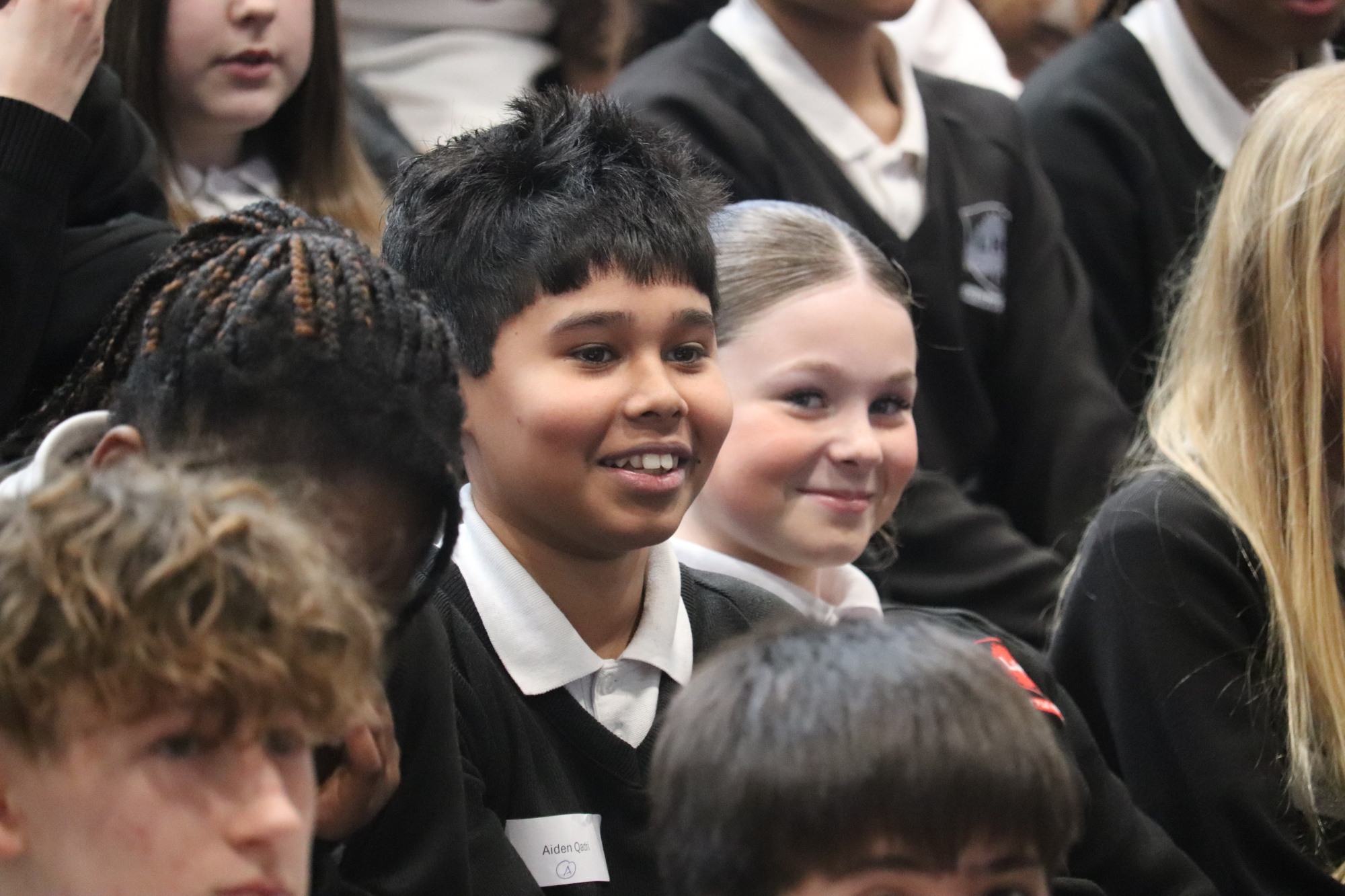 Students asking questions at the Student Voice Conference Students asking questions at the Student Voice Conference