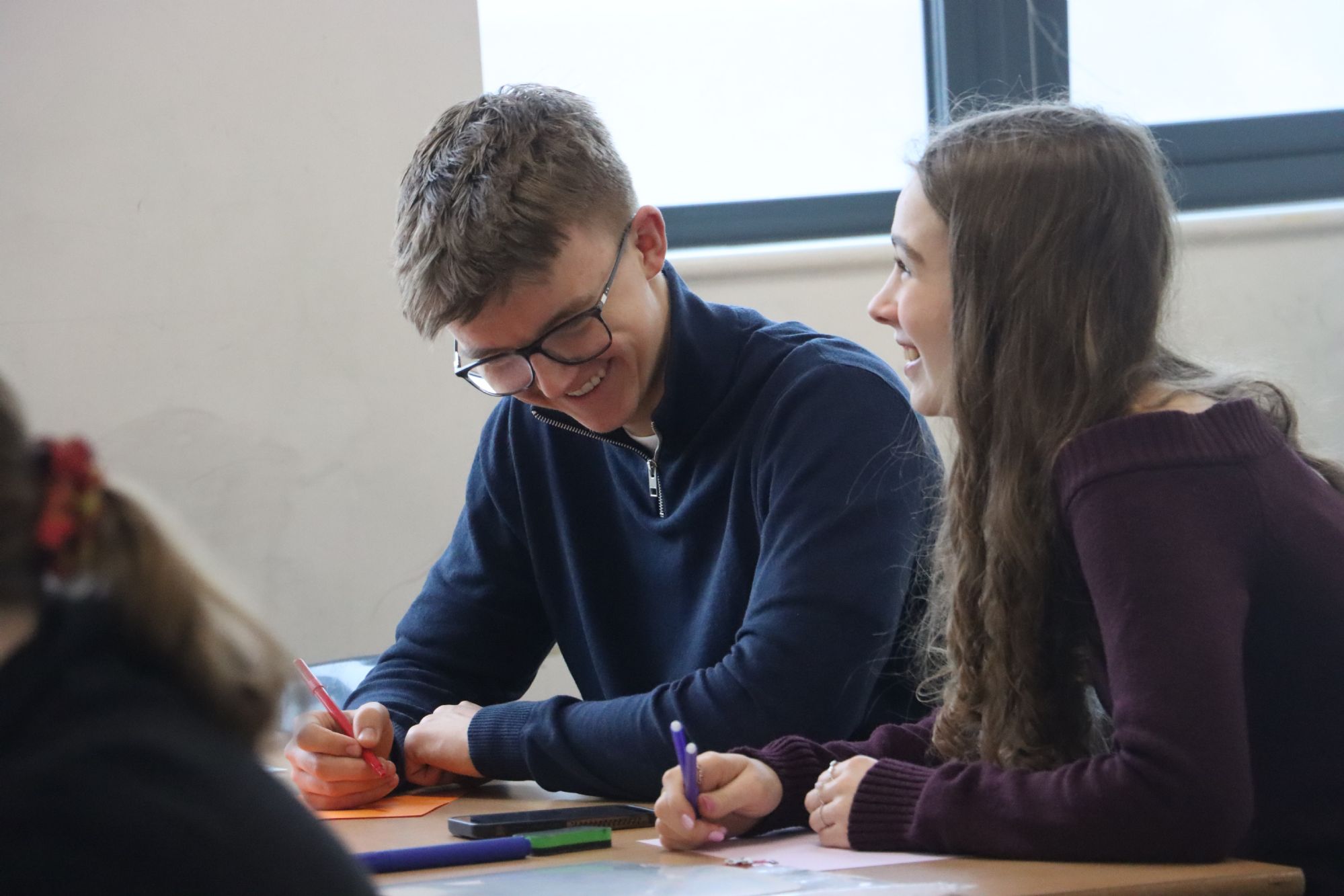 Sixth Formers take part in mental health activities during tutor time Sixth Formers take part in mental health activities during tutor time