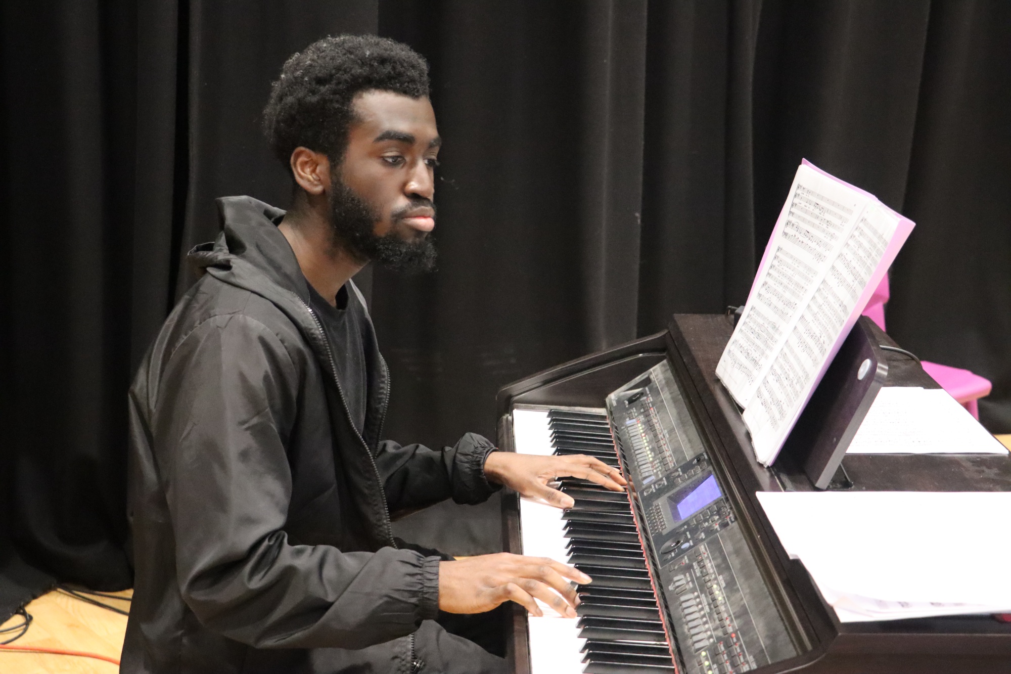 A level musician performs on the piano A level musician performs on the piano