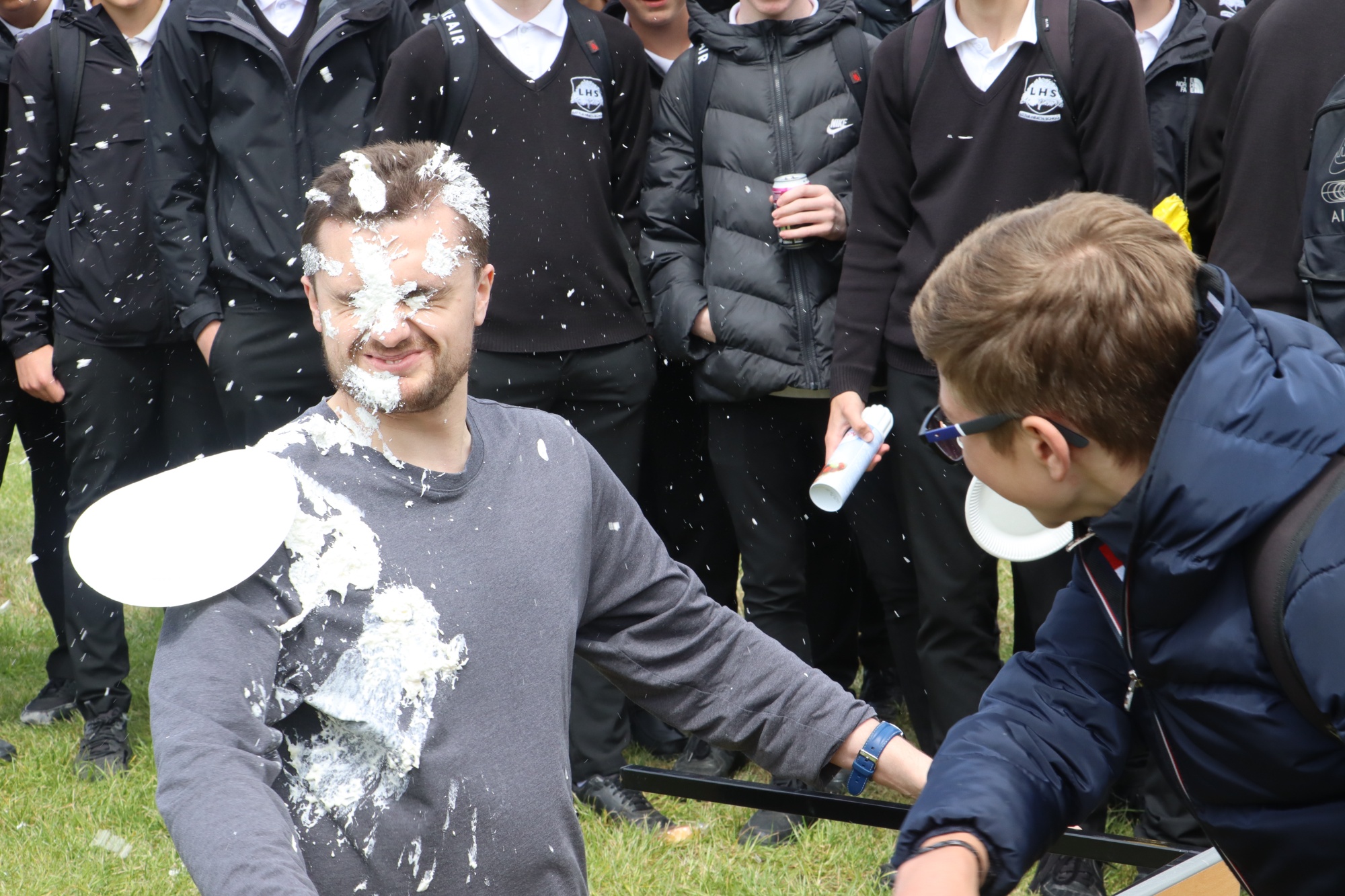Citizenship Teacher, Mr Andrews, gets pied