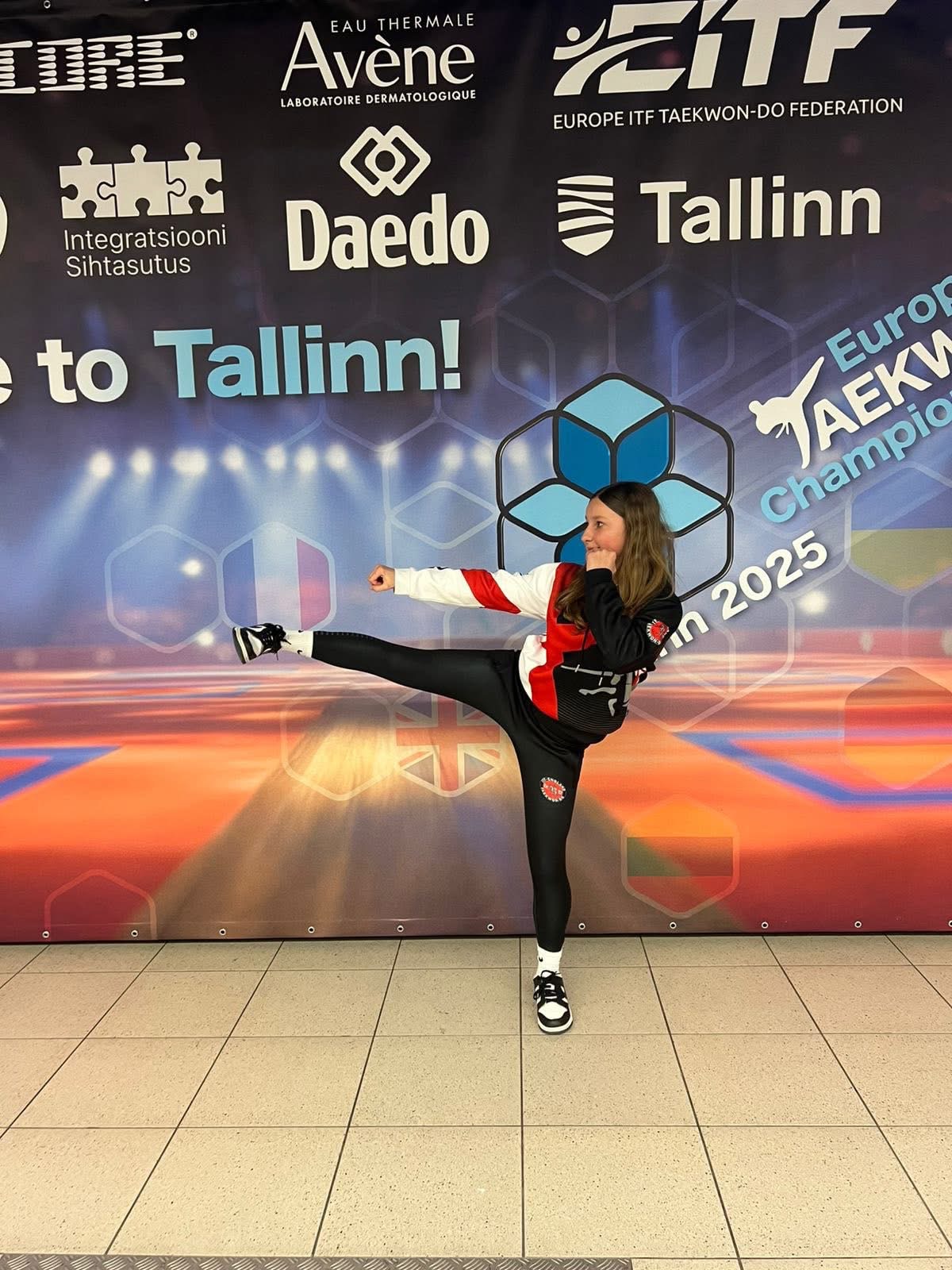 Laura at the Taekwon-do European Championships