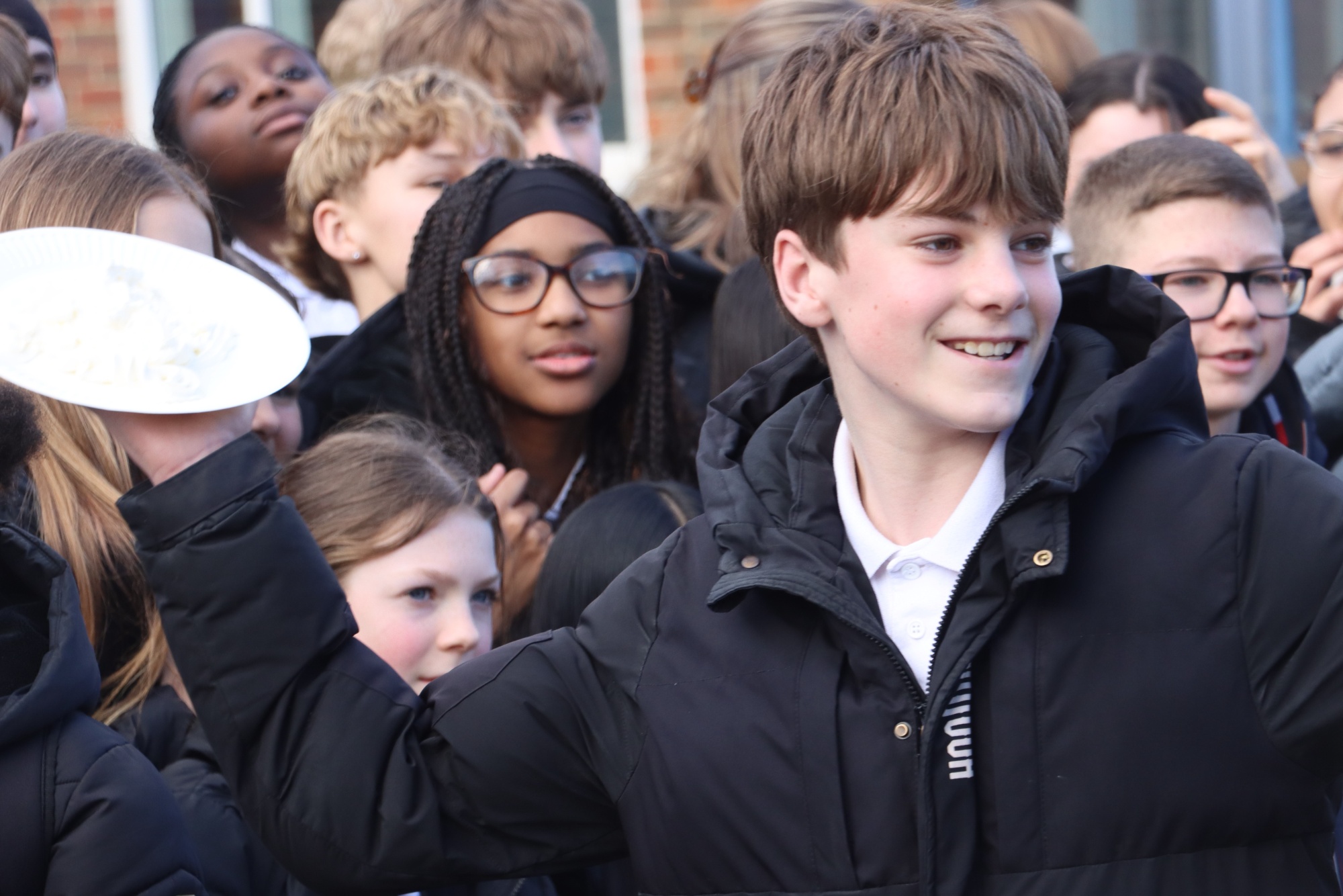Students Pie a Teacher for charity Students Pie a Teacher for charity