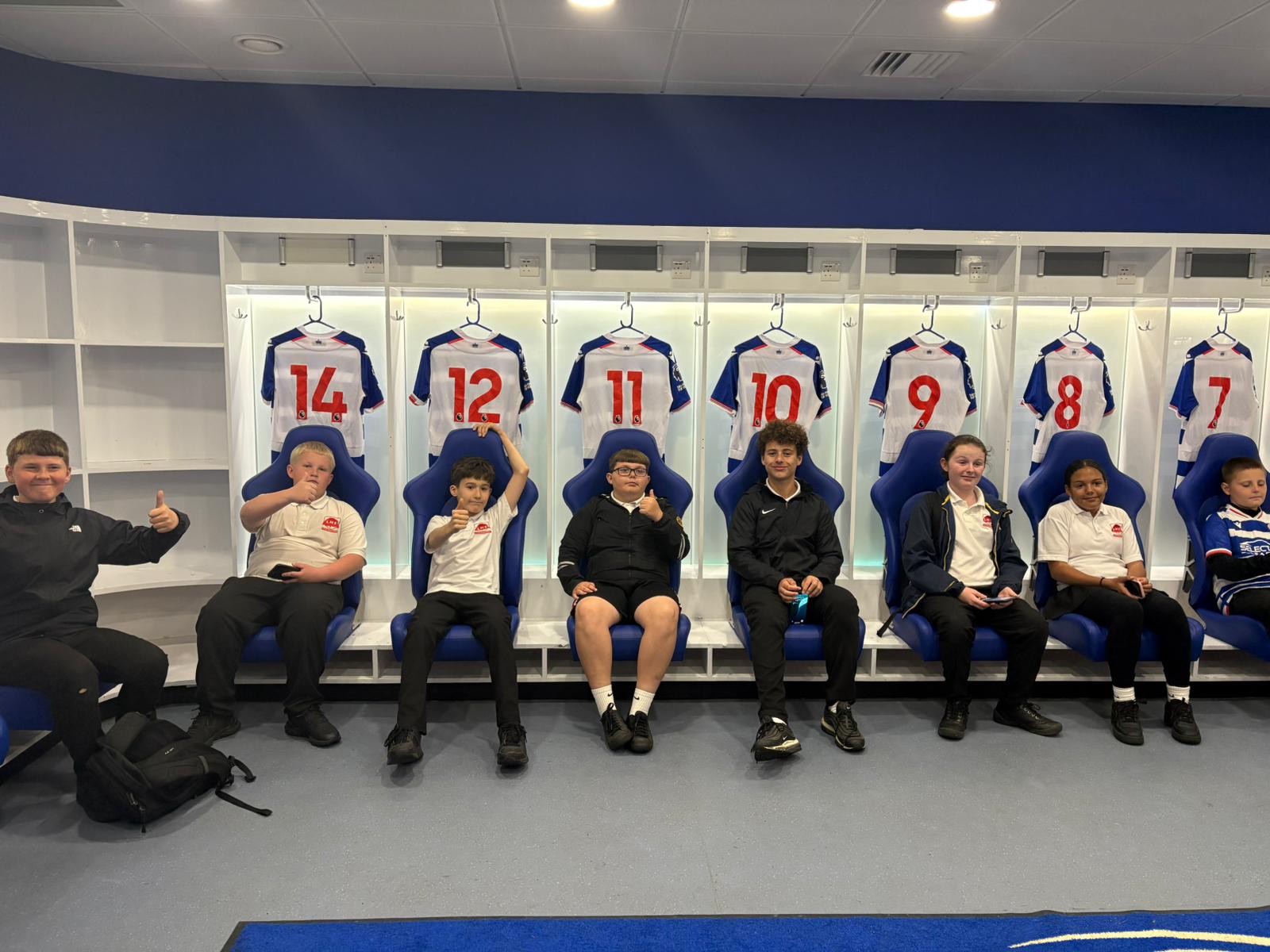 In the changing rooms