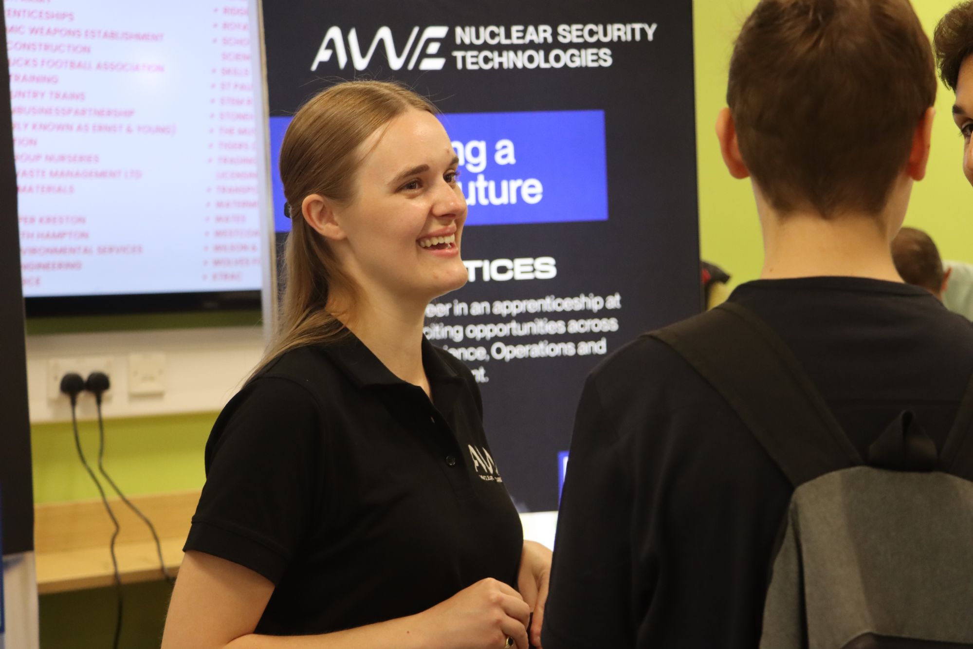 Exhibitor at the Careers Fair
