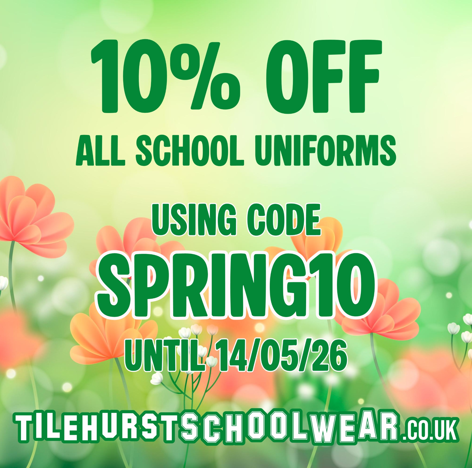 10% Discount at Tilehurst Schoolwear