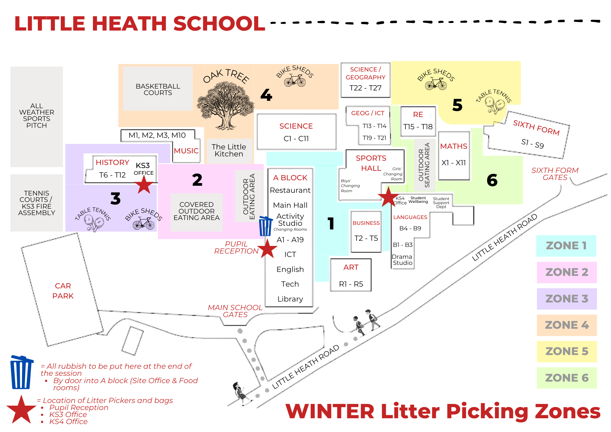 Litter Picking Zones Litter Picking Zones