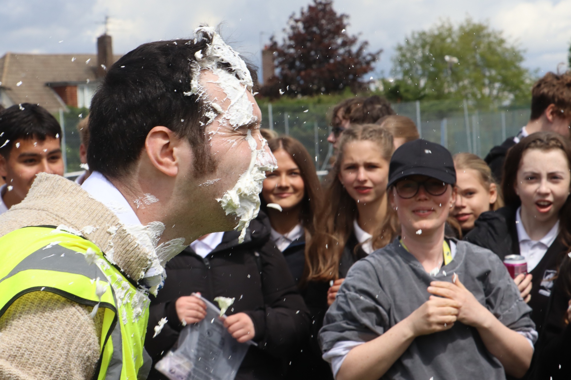 Mr Herring gets pied