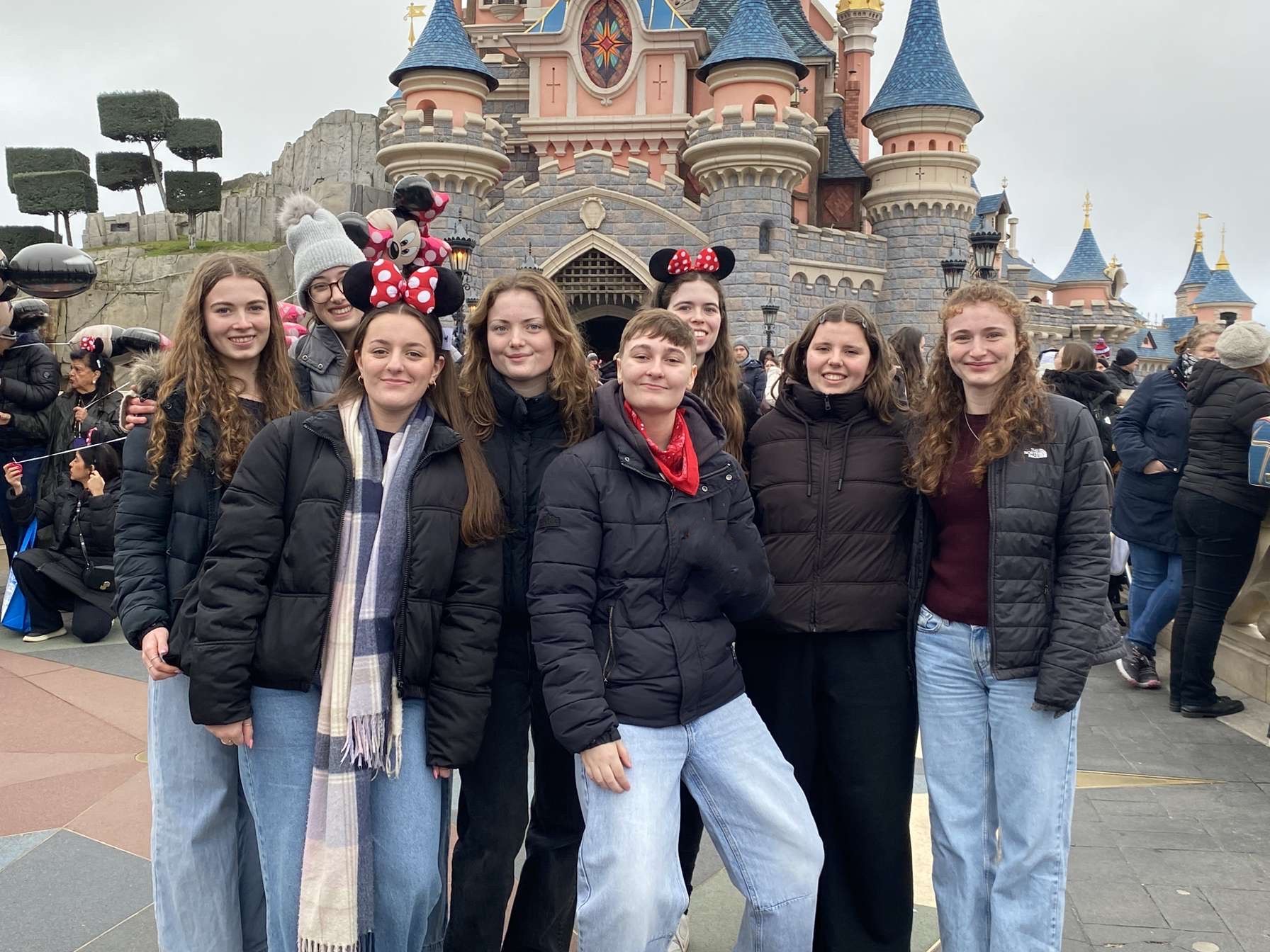 Group of Sixth Form Students enjoying Disnetland Group of Sixth Form Students enjoying Disnetland