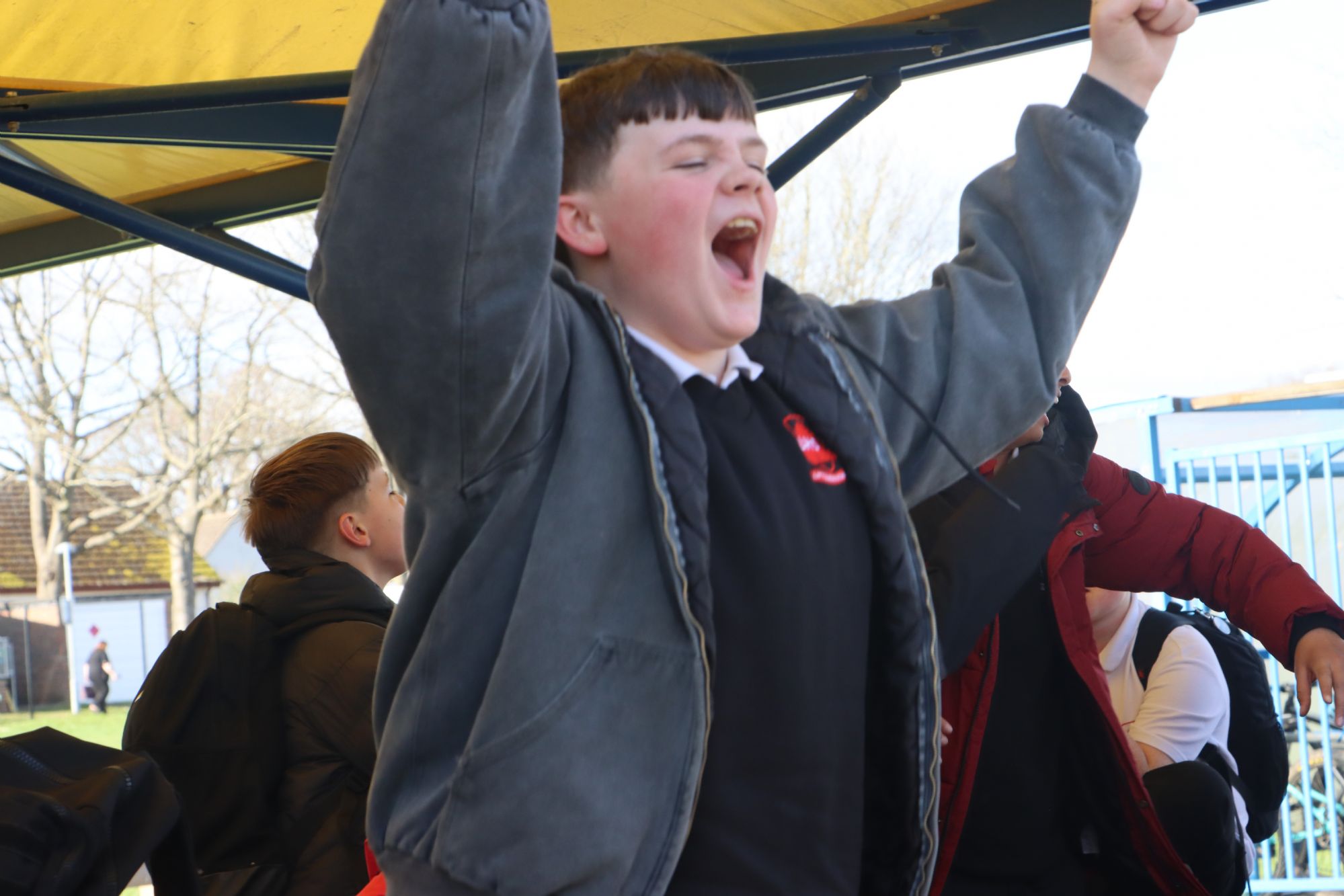 The triumphant Conway team celebrate
