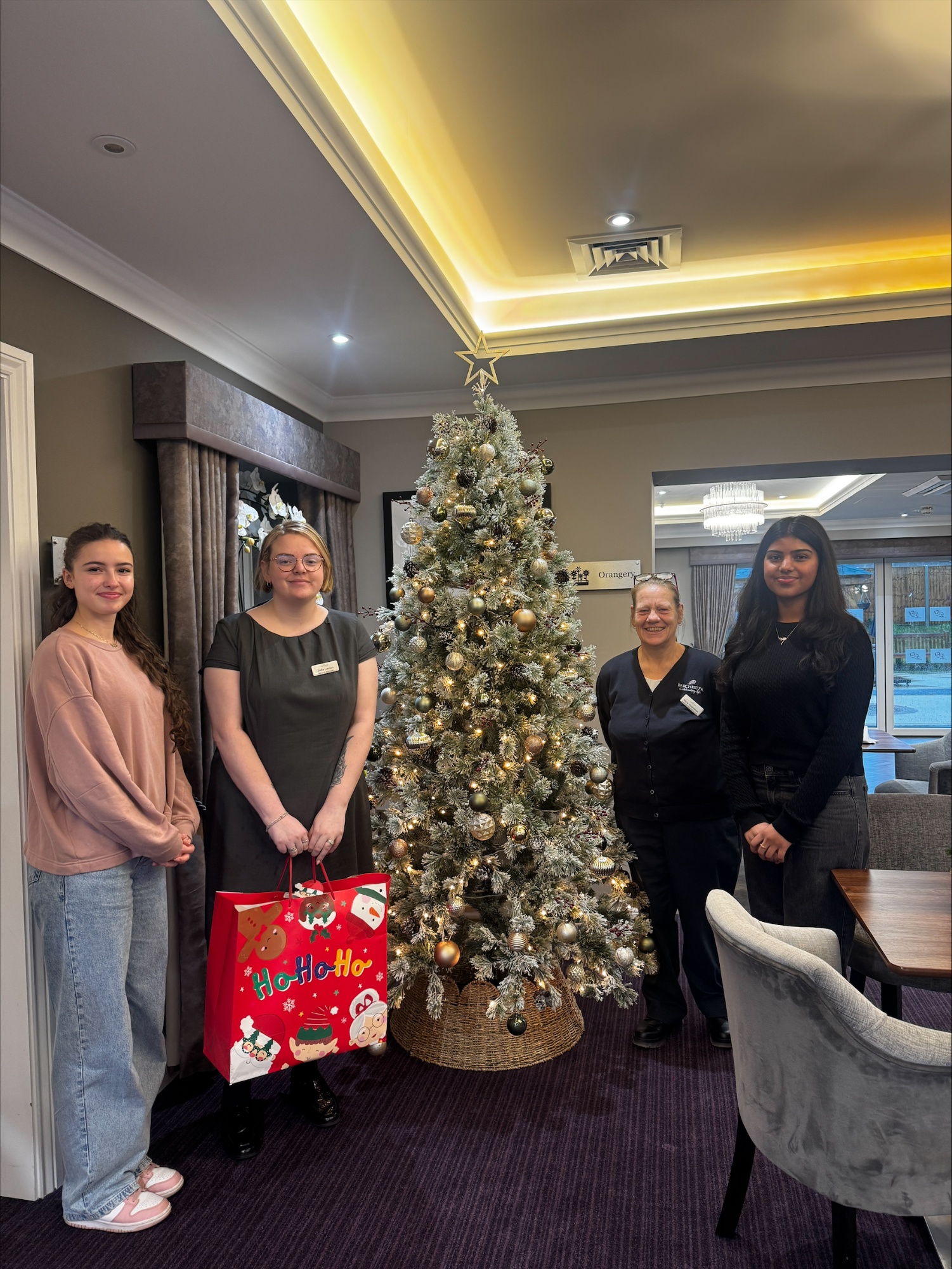 Year 13 deliver gifts to Stoneham Grove Care Home