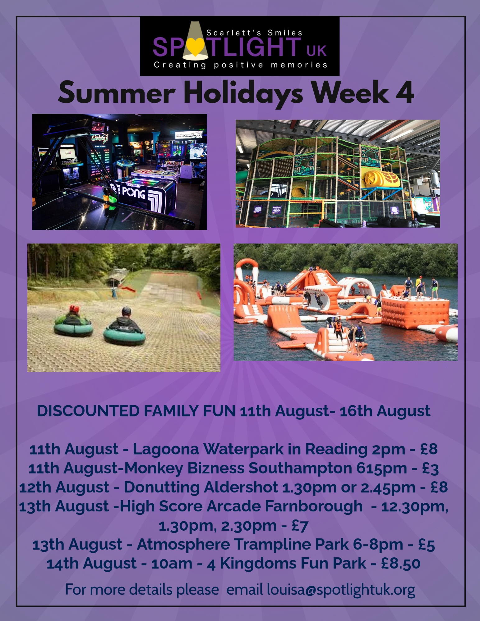 Spotlight UK Summer Holidays Week 4 Spotlight UK Summer Holidays Week 4