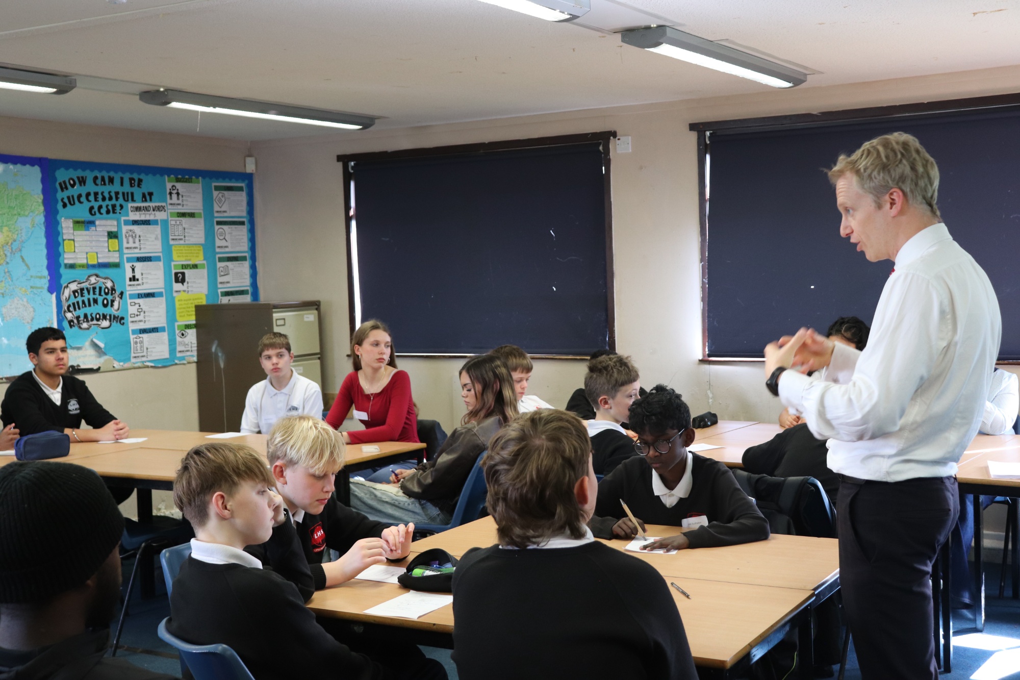 Mr Coulson leads a session at our Student Voice Conference Mr Coulson leads a session at our Student Voice Conference