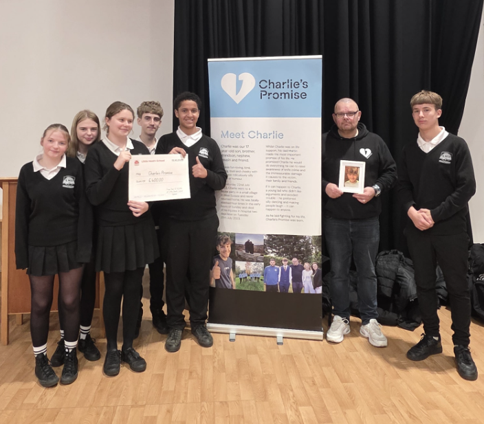 Charlie's Promise cheques presentation Charlie's Promise cheques presentation